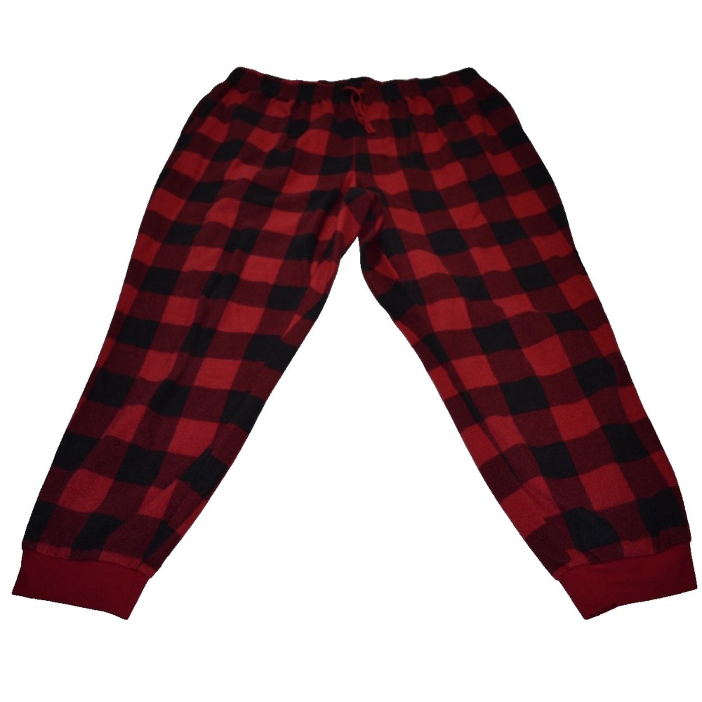 North Pole Trading Co. Pajama Pant Womens 1X Red & Black Pj's Pants